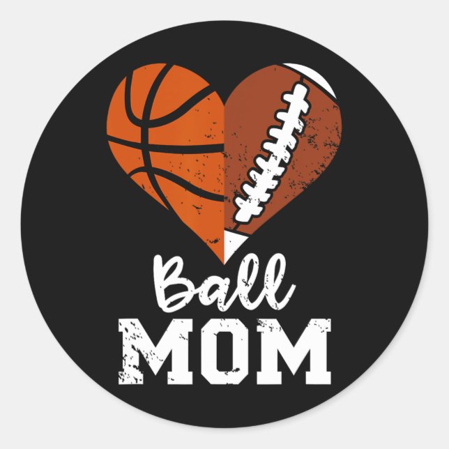 Adesivo Ball Mãe, Diversão De Futebol, Mãe (Frente)