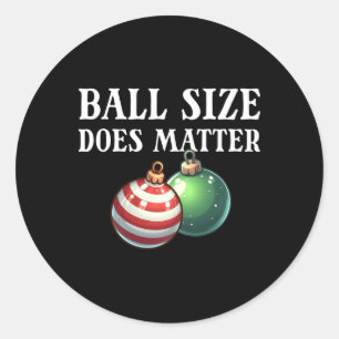 Adesivo Ball Size faz engraçada engrenagem de natal mascul