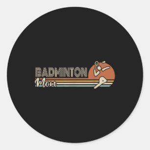 Adesivo Ball Sport Shuttle Sport Retro Badminton Mãe Mulhe