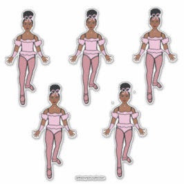 Adesivo Ballerina 14" x vinil com corte personalizado de 1