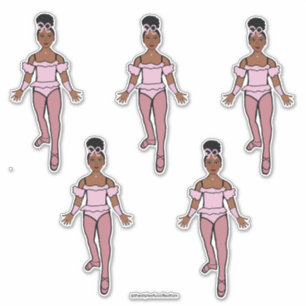 Adesivo Ballerina 14" x vinil com corte personalizado de 1