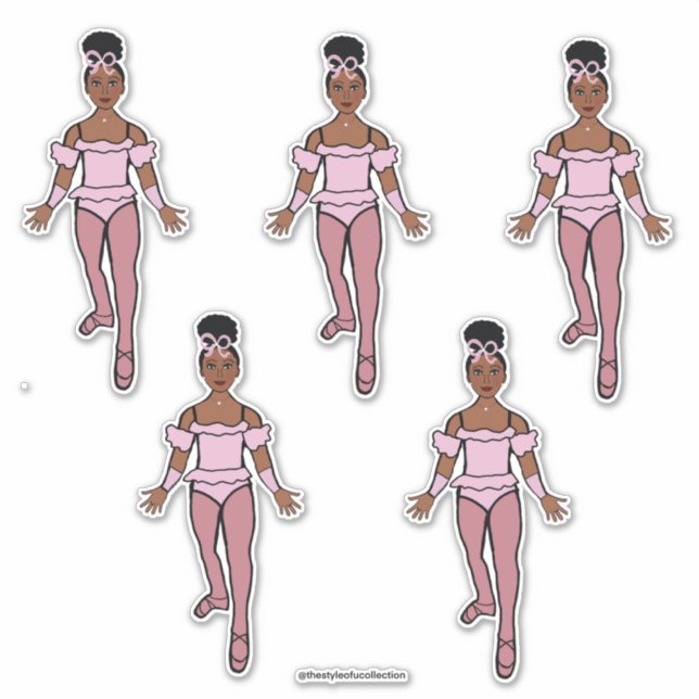 Adesivo Ballerina 14" x vinil com corte personalizado de 1 (Frente)