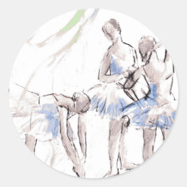 Adesivo Ballerina Balé de Aquarela