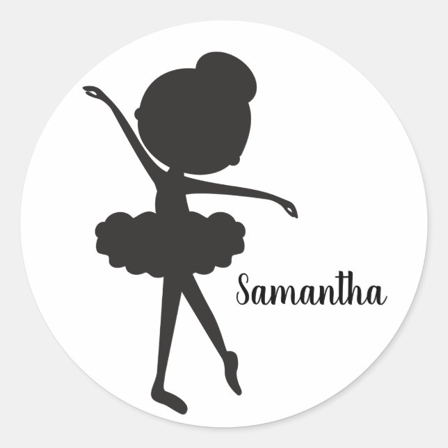 Adesivo Ballerina Ballerina Ballthday Stickers (Frente)