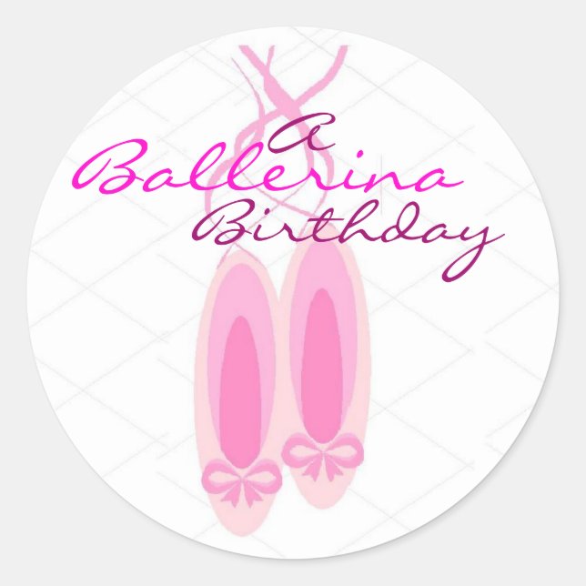 Adesivo Ballerina Birthday (Frente)