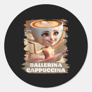 Adesivo Ballerina Cappuccina Funny Italiana Brainrot Memo 