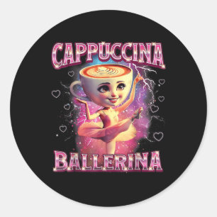 Adesivo Ballerina Capuchina Engraçada Memética Italiana Br