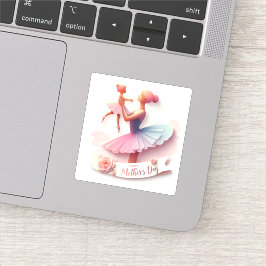 Adesivo Ballerina Cótula de Água Bastante Sapante da Mãe