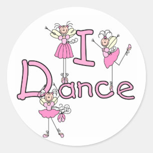 Adesivo Ballerina Eu Danço Camisetas e Presentes