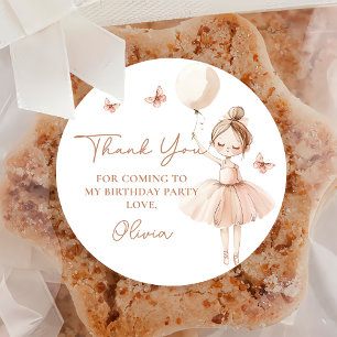 Adesivo Ballerina Festa de aniversário Sticker