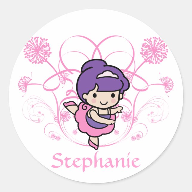 Adesivo Ballerina Floral Sticker (Frente)