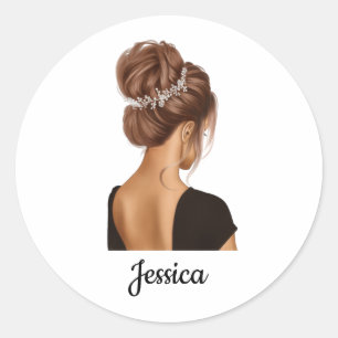 Adesivo Ballerina Girl in Black Personalization Personaliz