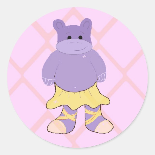 Adesivo Ballerina Hippo (Frente)