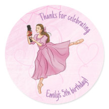 Ballerina Nutcracker Birthday - Nome Personalizado
