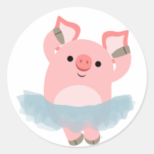 Adesivo Ballerina Pig Sticker