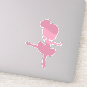 Adesivo Ballerina Silhouette, Balé Girl, Balé Dance