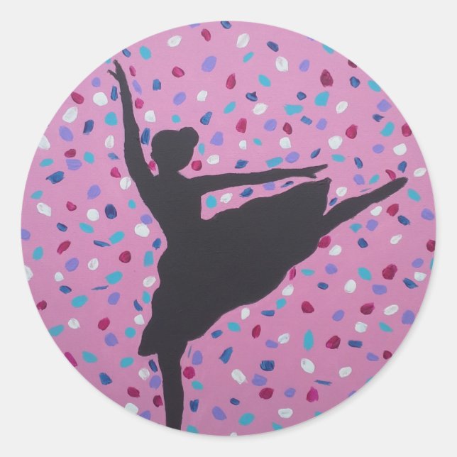 Adesivo Ballerina Silhouette Stickers (Frente)