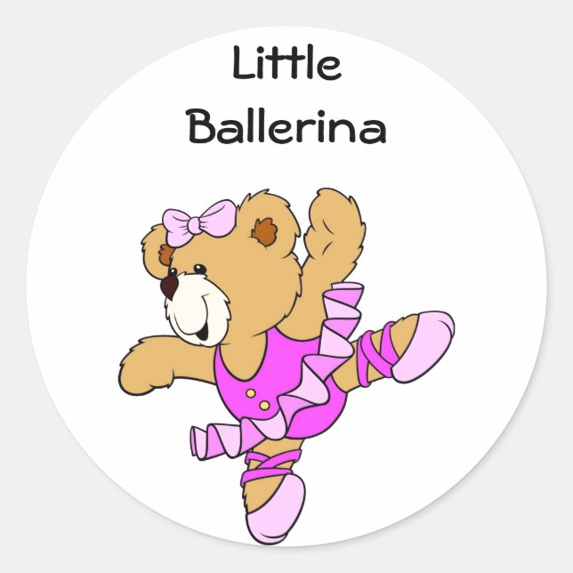 Adesivo Ballerina Teddy Bear (Frente)