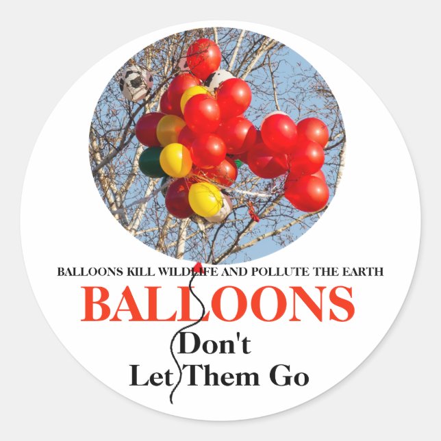 Adesivo BALLOONS, não os deixe ir (Frente)