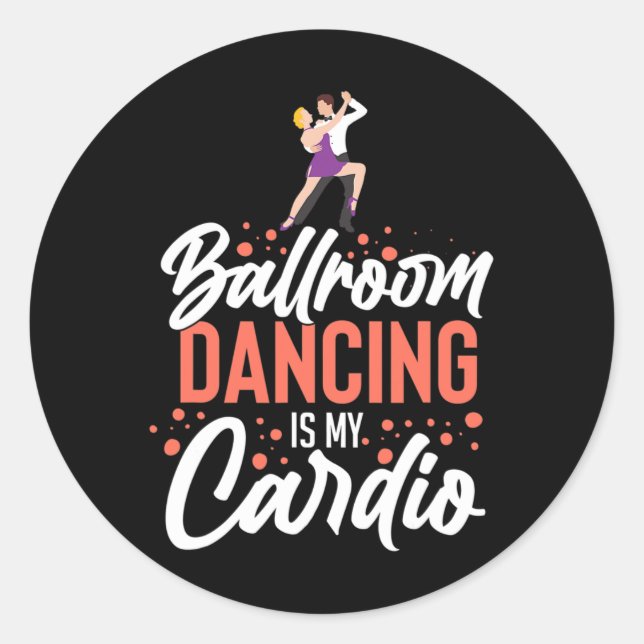 Adesivo Ballroom Dancing Beginner Music Dancer Lessons (Frente)