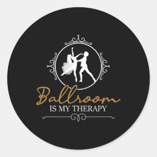 Adesivo Ballroom É Minha Terapia - Casal De Parceiro Dança