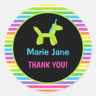 ADESIVO BALÕES DE ANIMAIS DE NASCIMENTO NEON