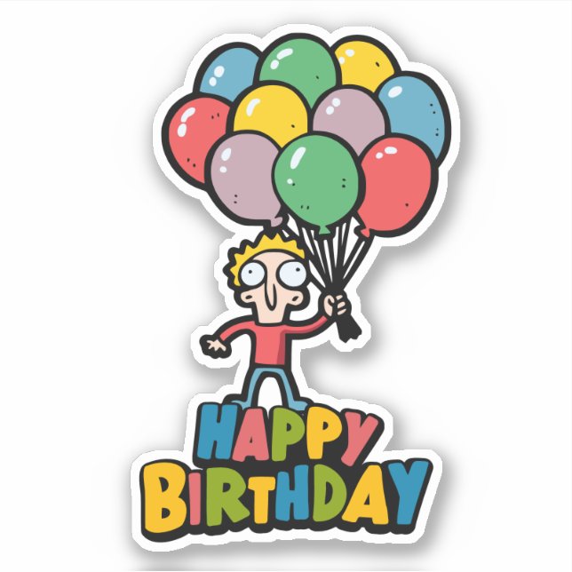 Adesivo Balões de Aniversário (Frente)