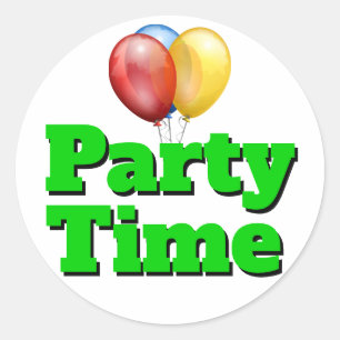 Adesivo Balões de Tempo da Festa Verde