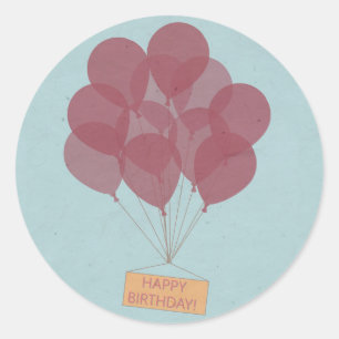 Adesivo Balões do feliz aniversario