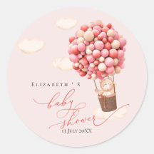 Balões do Urso do chá de fraldas Sticker