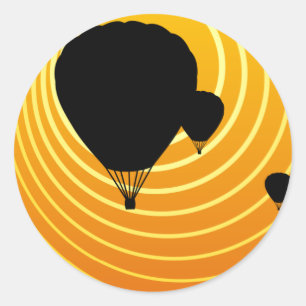 Adesivo balonismo de cena solar