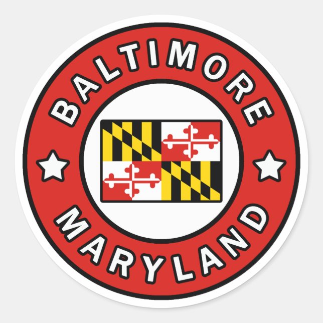 Adesivo Baltimore Maryland (Frente)