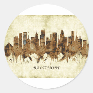 Adesivo Baltimore Maryland Cityscape