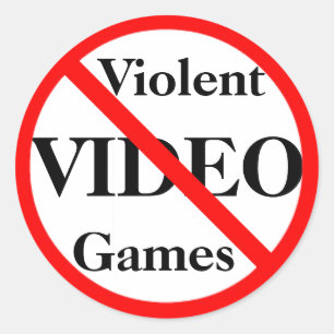 Adesivo Ban Violent Videos games