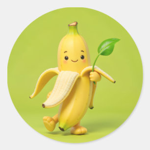 Adesivo “Banana Baby diz olá! 🍌💙 Adicione doçura e sorri