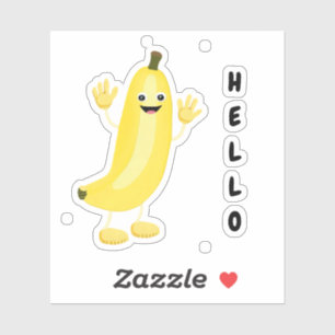 Adesivo Banana engraçada