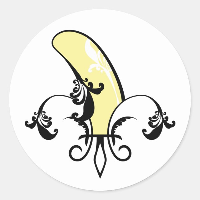 Adesivo banana fleur de lis (Frente)