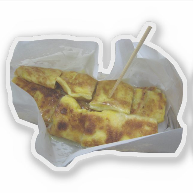 Adesivo Banana Pancake ... Comida da Rua Tailandesa (Frente)