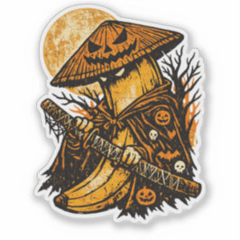 Adesivo Banana Ronin Halloween Night — Spooky Warrior Retr
