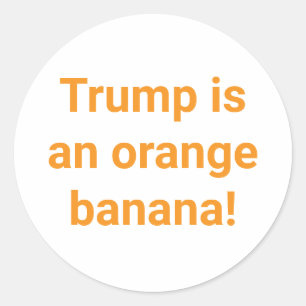 Adesivo Banana Trump Cômico Splash-Art Hankamer Artjunkhau
