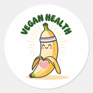 Adesivo Banana vegan