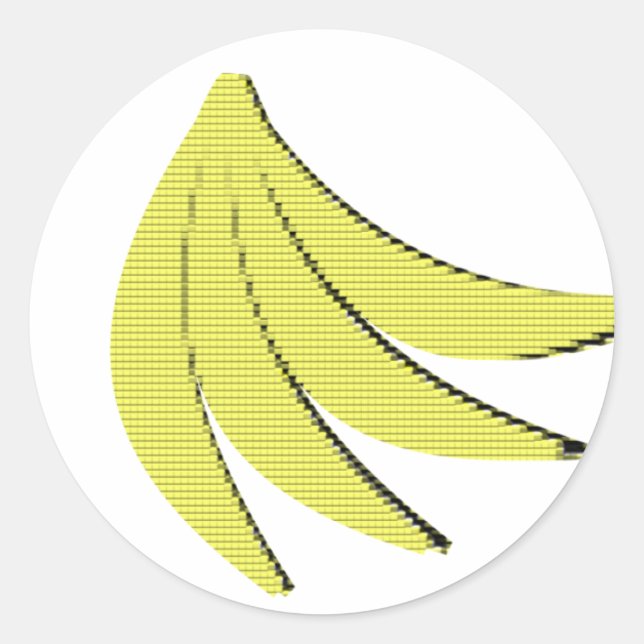 Adesivo Bananas de 8 Bits (Frente)