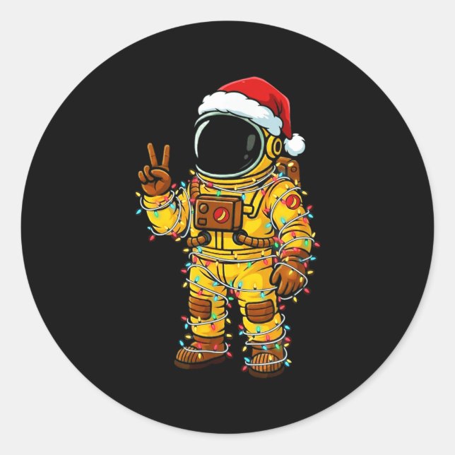 Adesivo Bananaut Space Explorer - Christmas Astronaut Ligh (Frente)