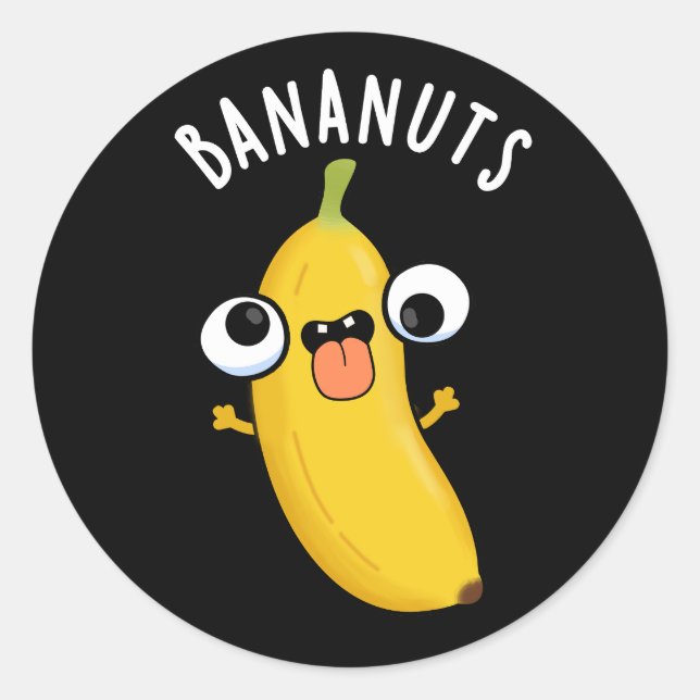 Adesivo Bananuts Engraçada Fruta de Banana Engraçada BG (Frente)