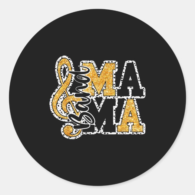 Adesivo Band Mom Life Mother's Day Band Mama Marching Band (Frente)