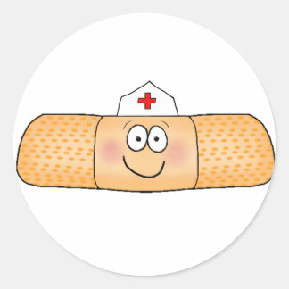 Adesivo Banda de Banda Whimsicla com Enfermeira Hat Cute