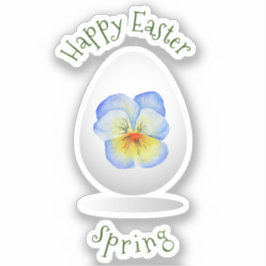 Adesivo Banda de Felz pascoa Bonita Mínima de Flores