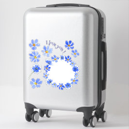 Adesivo Banda desenhada de flores de aquarela minimalista
