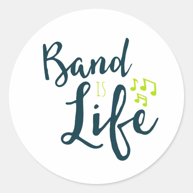 Adesivo Banda é Presente de Geek de Banda para Músicos de  (Frente)