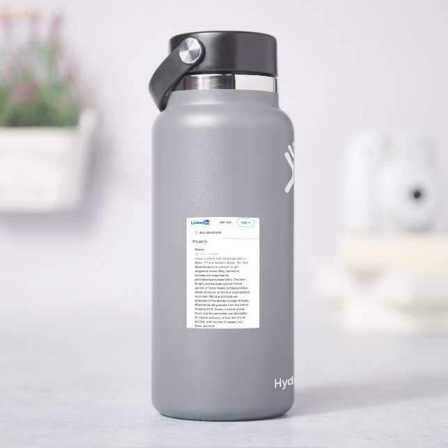 Adesivo Banda Funk-Folk (HidroFlask)